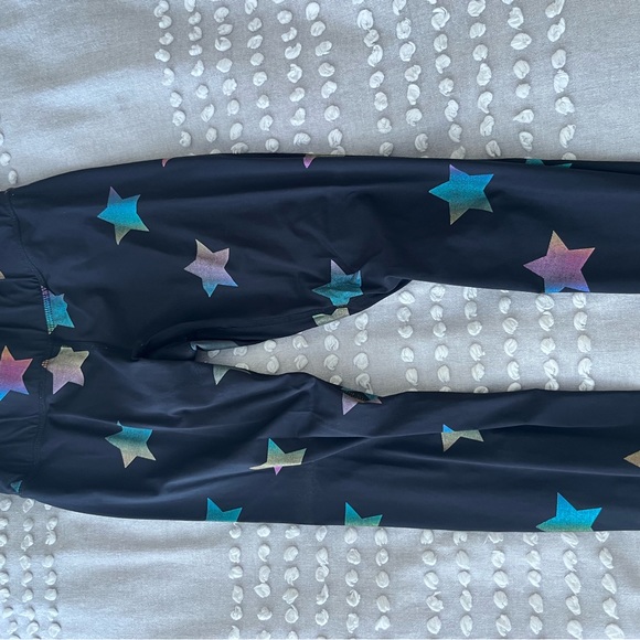 Terez rainbow foil Star black leggings size small - Picture 3 of 6